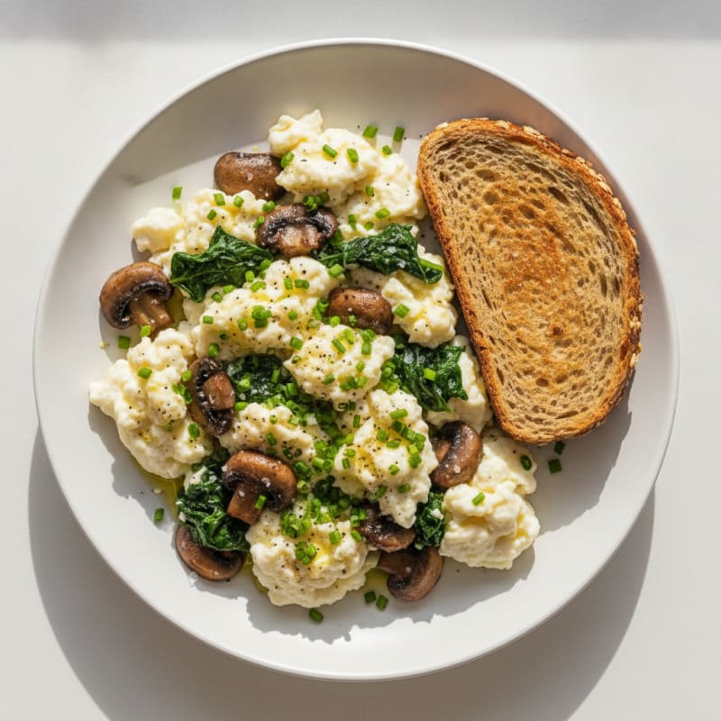 Mushroom and Egg White Scramble