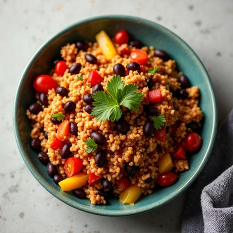 Lean Ground Turkey Taco Skillet with Sautéed Vegetables