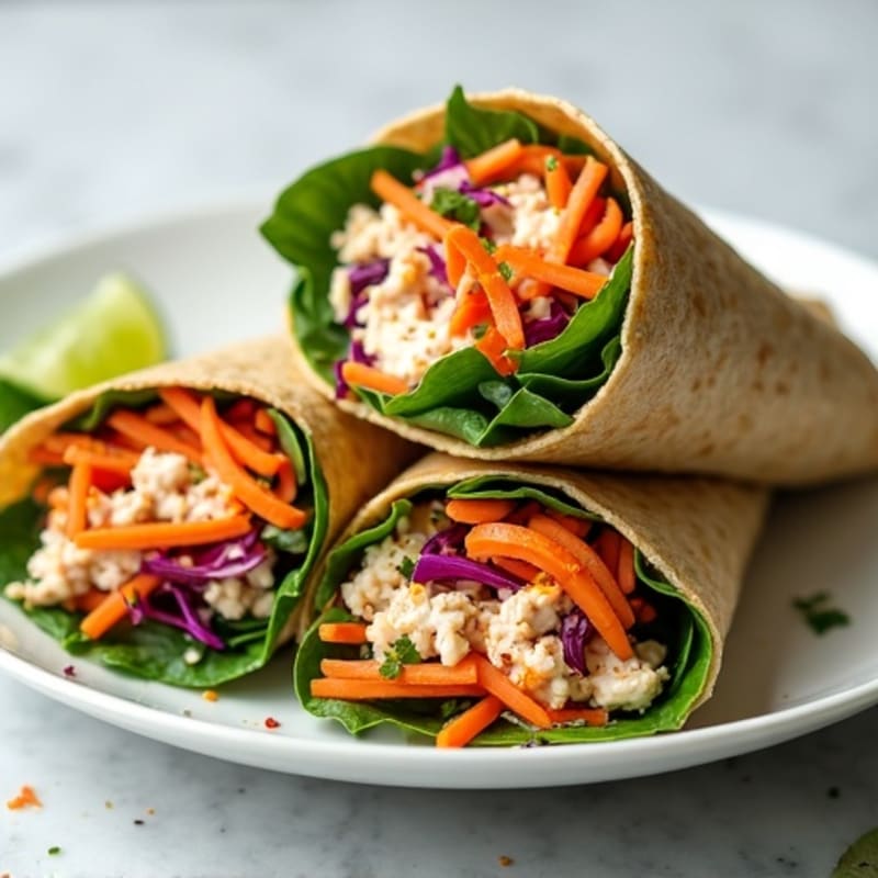 Fresh Spicy Tuna Wraps