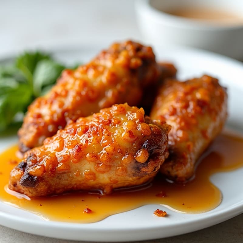 Crispy Honey Glazed Chicken Wings