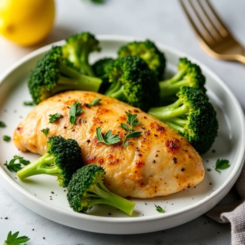 Sheet Pan Lemon Herb Chicken with Roasted Broccoli