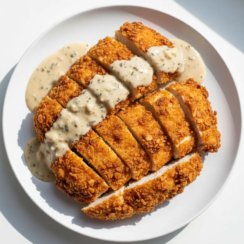 Buttermilk Fried Chicken with Creamy Gravy