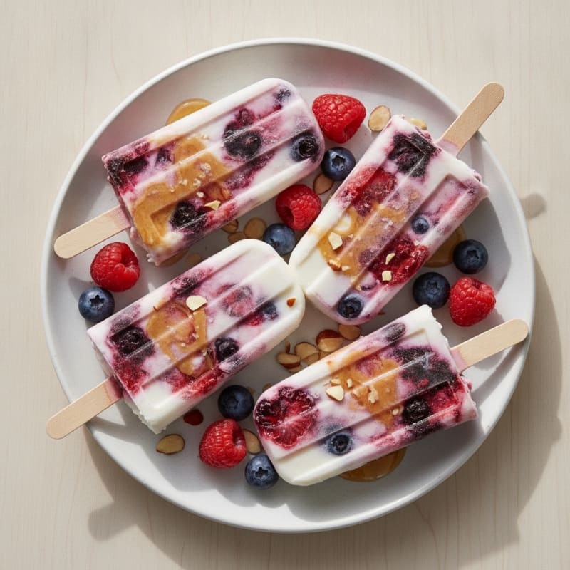 Fruity Yogurt Swirl Pops