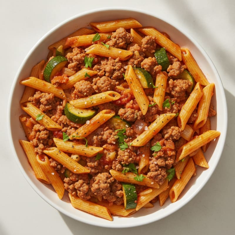 Ground Beef Pasta Skillet