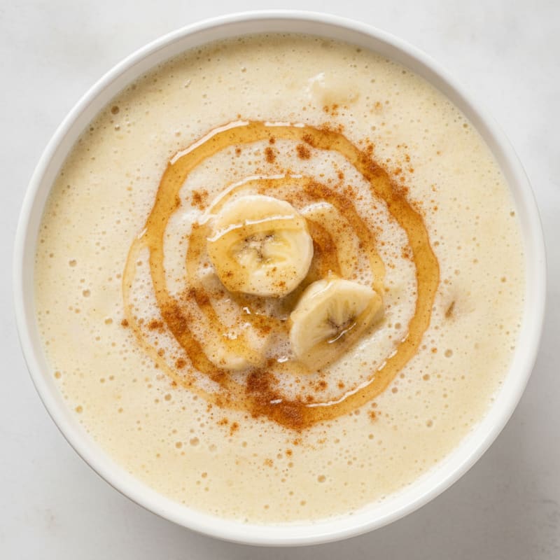 Banana Protein Shake with Raw Milk and Whey