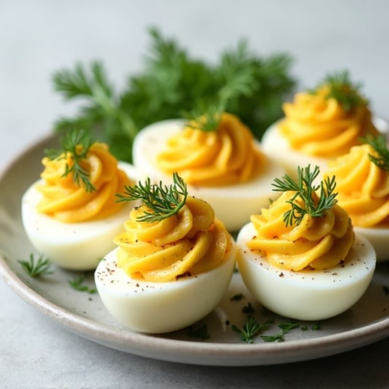 Classic Protein-Packed Deviled Eggs with Fresh Herbs