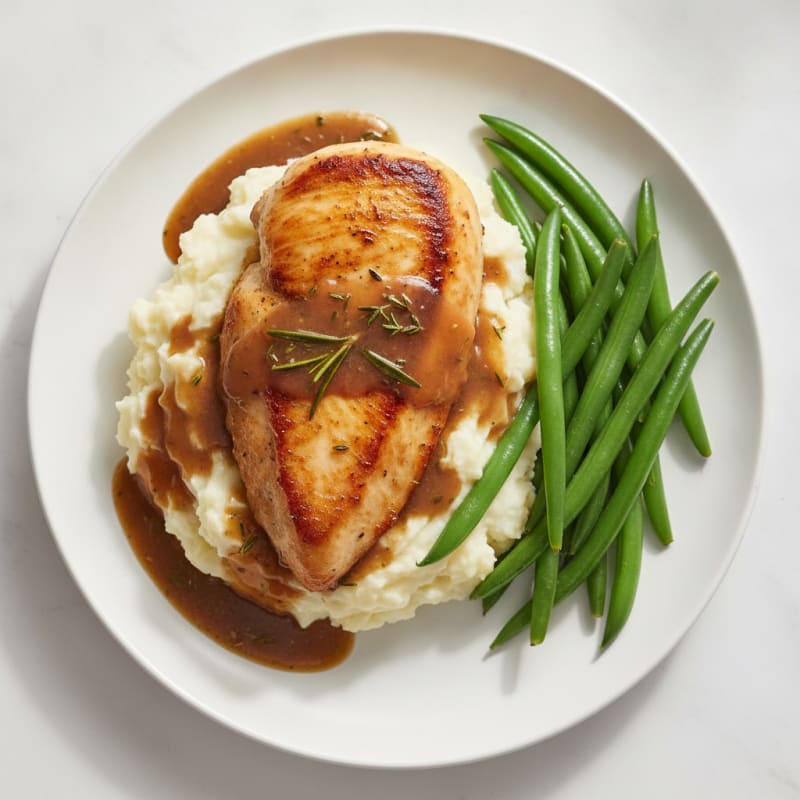 Pan-Seared Chicken with Herb Gravy