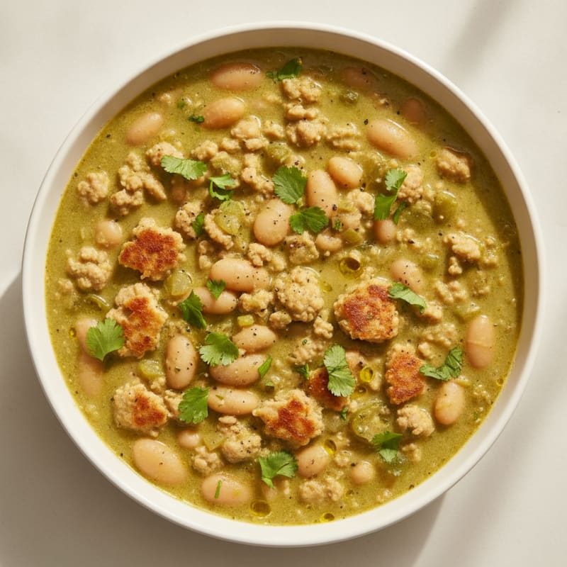 Hearty Turkey White Bean Chili
