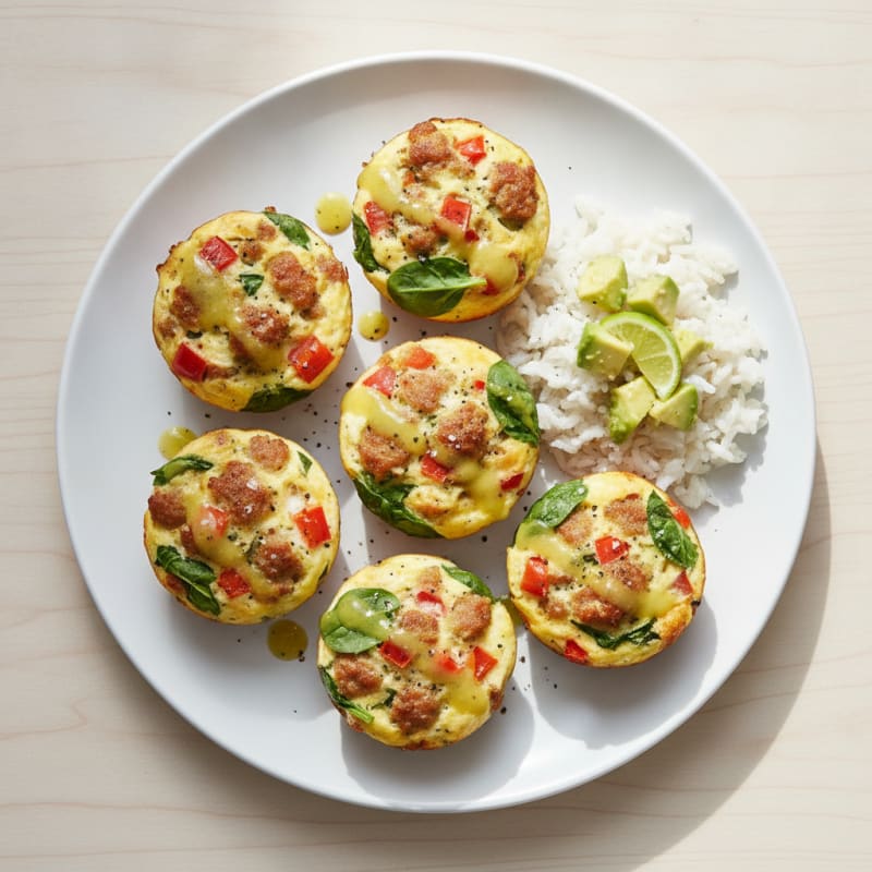 Sausage, Bacon, and Egg Muffins
