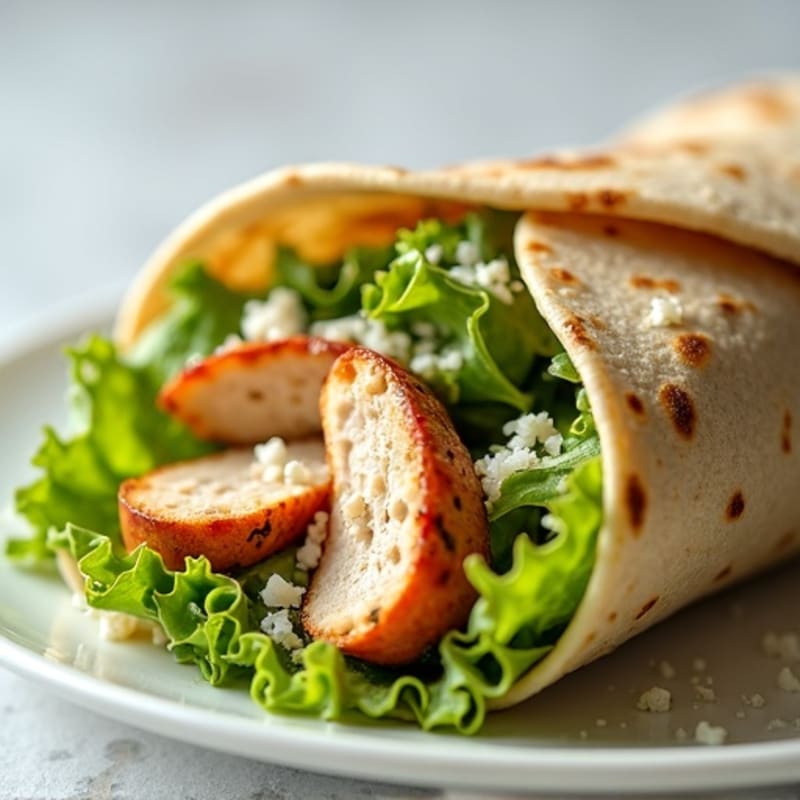 Grilled Chicken Caesar Salad Wrap