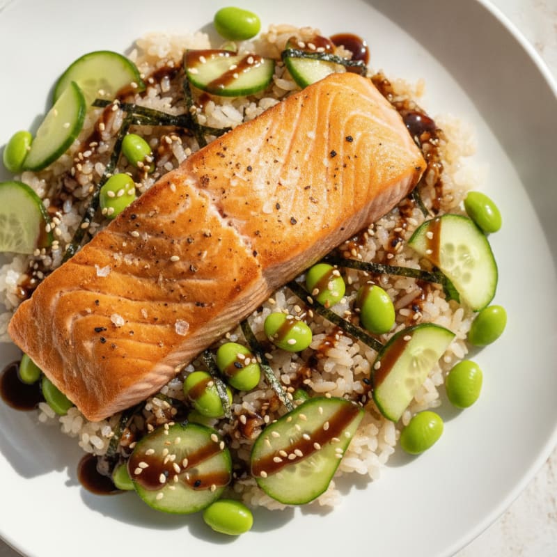 Salmon Sushi Rice Bowl