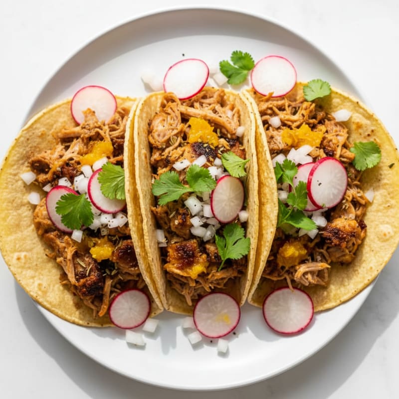 Crispy Slow-Cooked Pork Carnitas Tacos