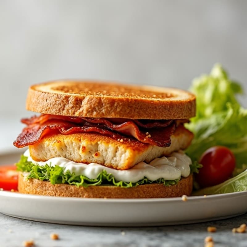 Grilled Chicken Sandwich with Crunchy Salad