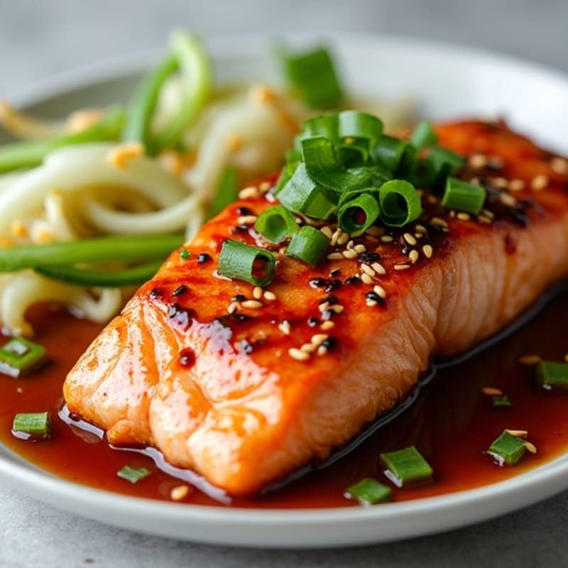 Sticky Teriyaki Glazed Salmon