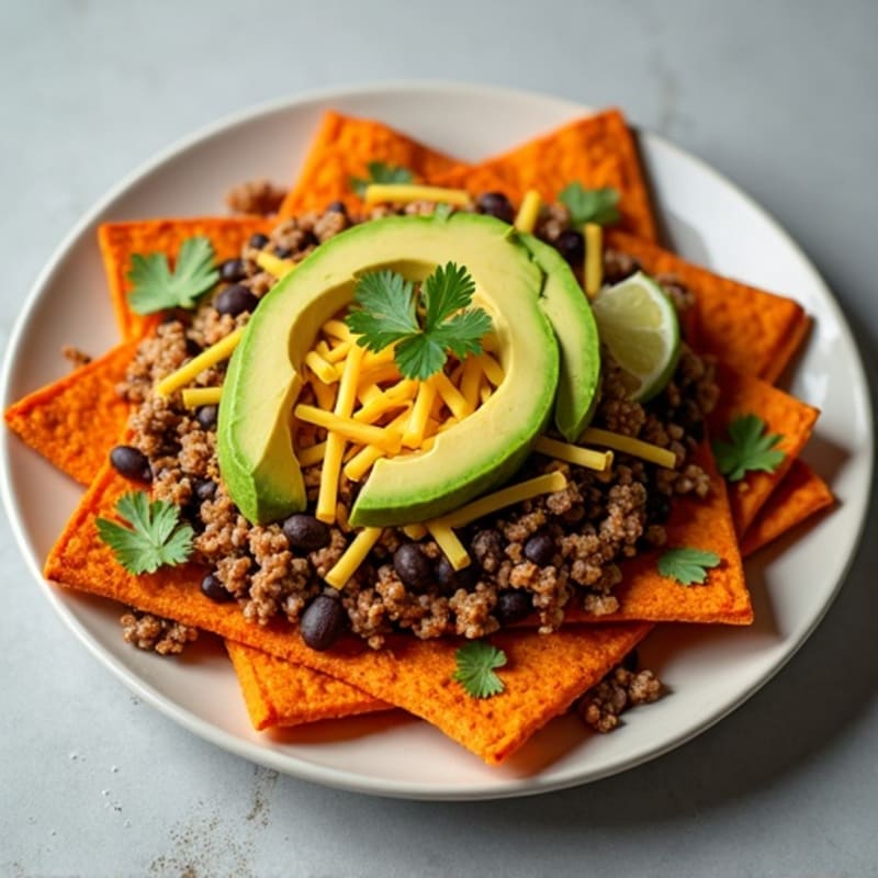 Crispy Sweet Potato Nacho Platter