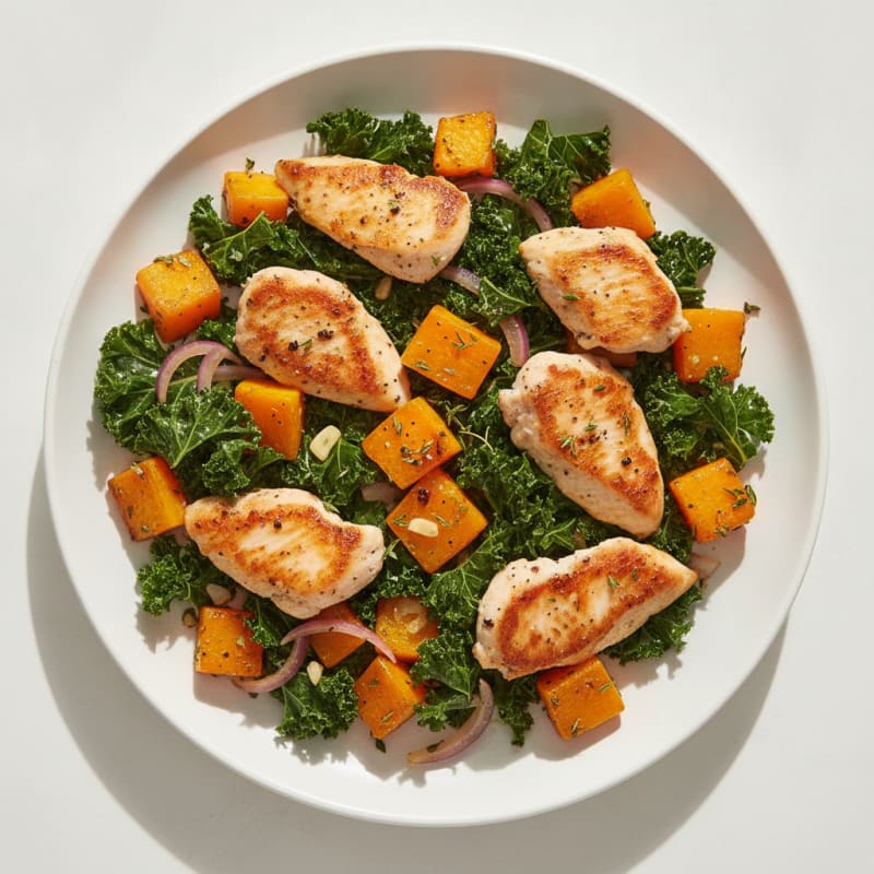 Butternut Squash and Chicken Medley