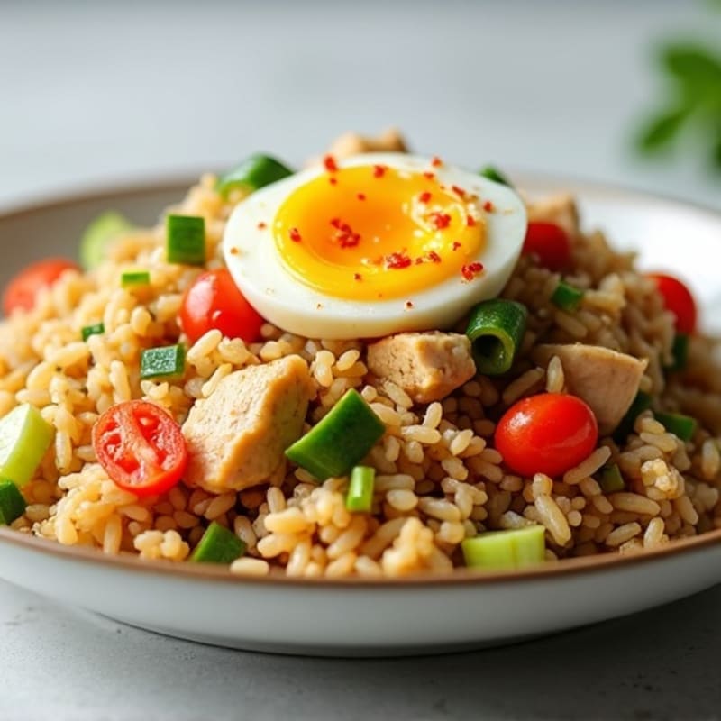Healthy Chicken and Veggie Fried Rice