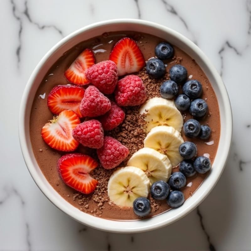 Creamy Chocolate Protein Smoothie Bowl