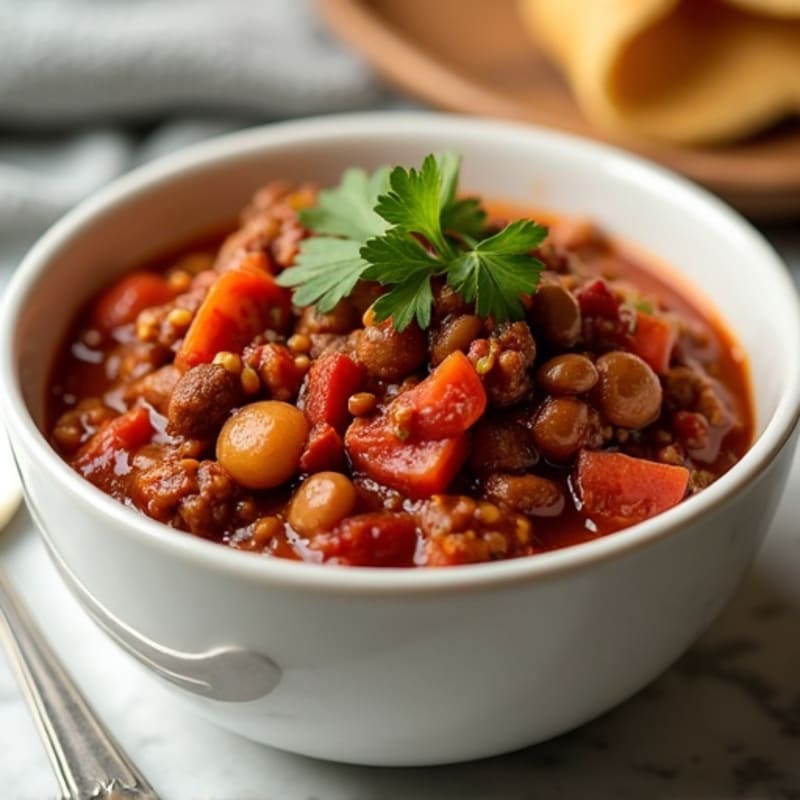 Hearty Slow Cooker Beef Chili