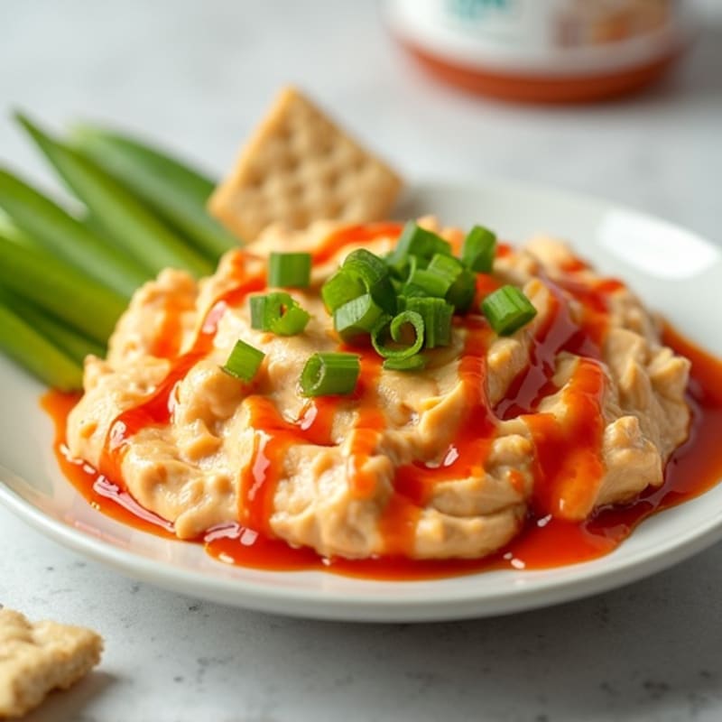 Creamy Greek Yogurt Buffalo Chicken Dip