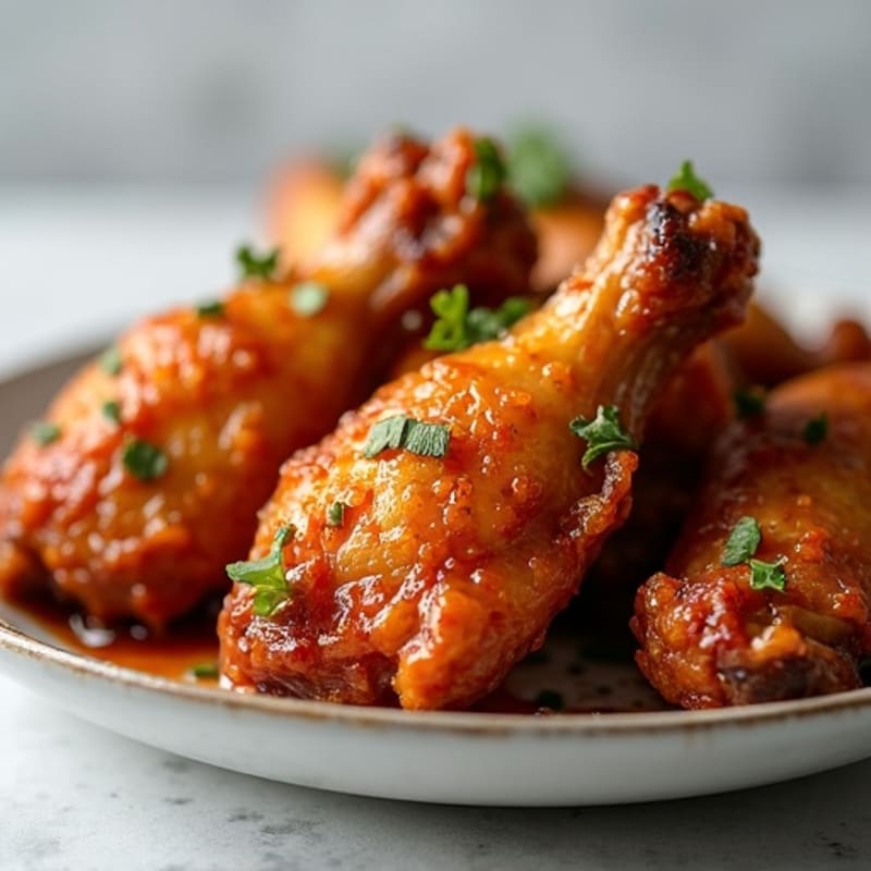 Crispy Baked Honey-Garlic Chicken Wings