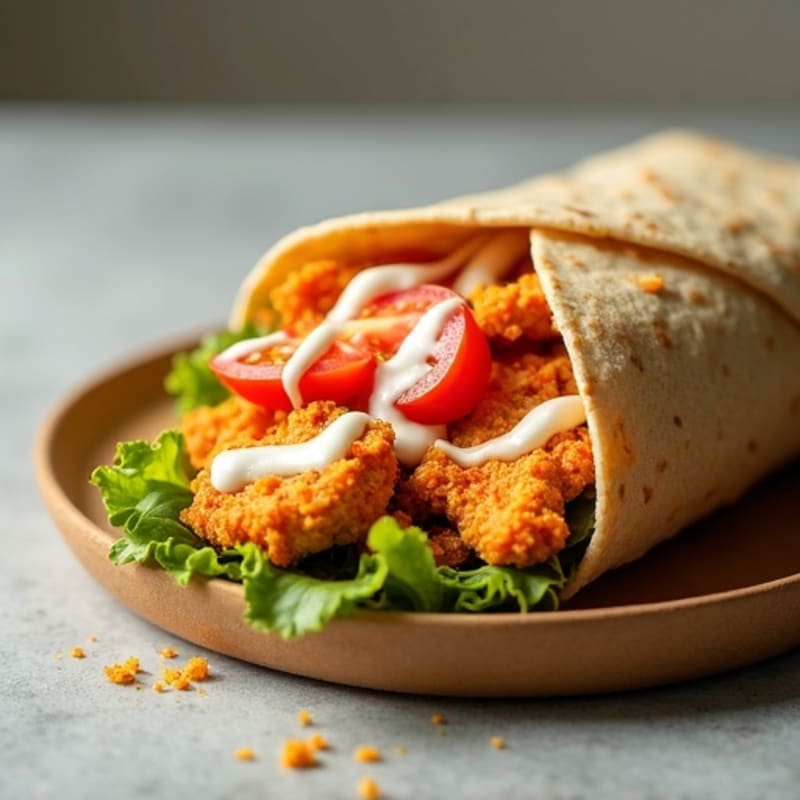 Crispy Buffalo Ranch Chicken Wrap