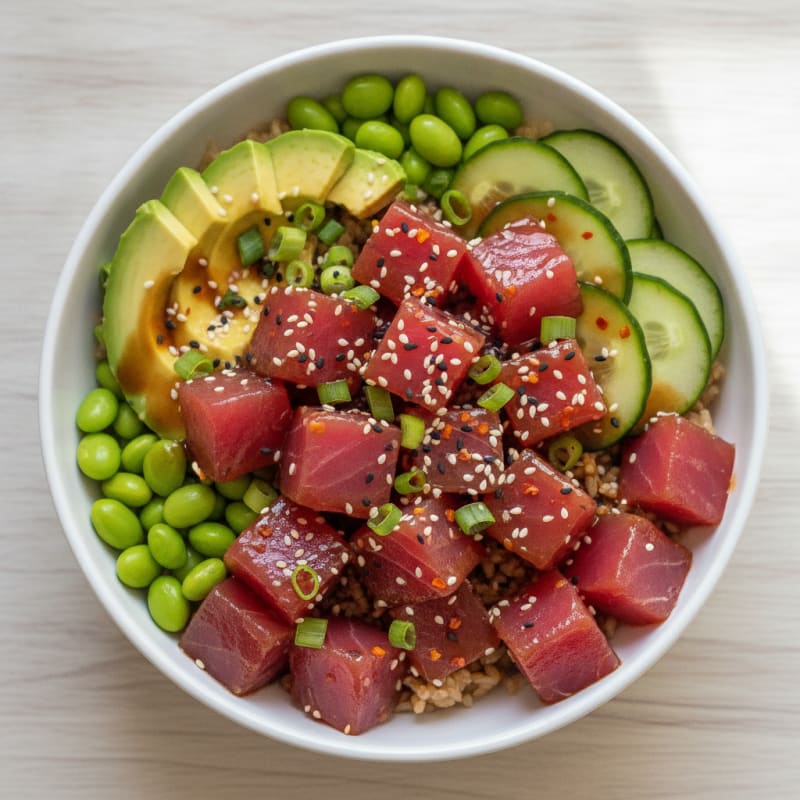 Hawaiian Ahi Tuna Poke Bowl