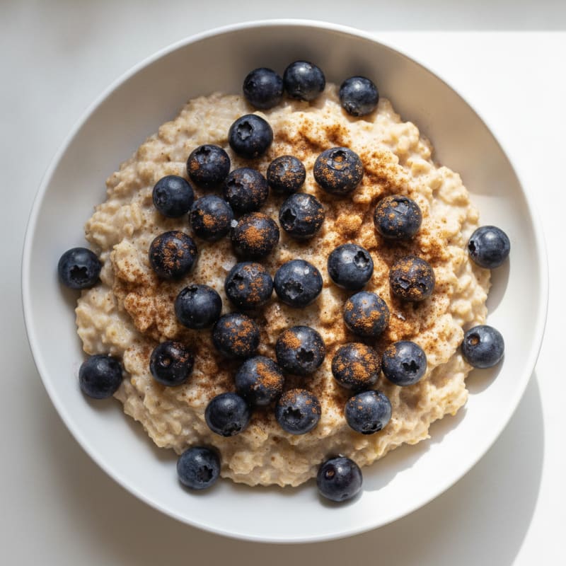 Blueberry Flax Protein Oat Bowl