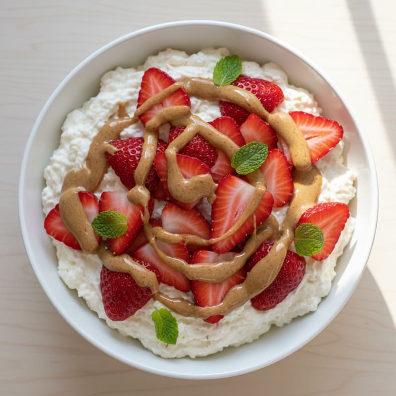 Silky Greek Yogurt Protein Pudding with Berries