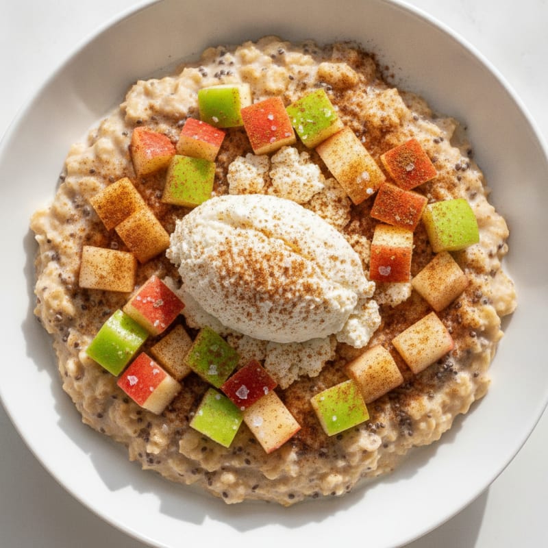 Apple Cinnamon Cottage Cheese Bowl