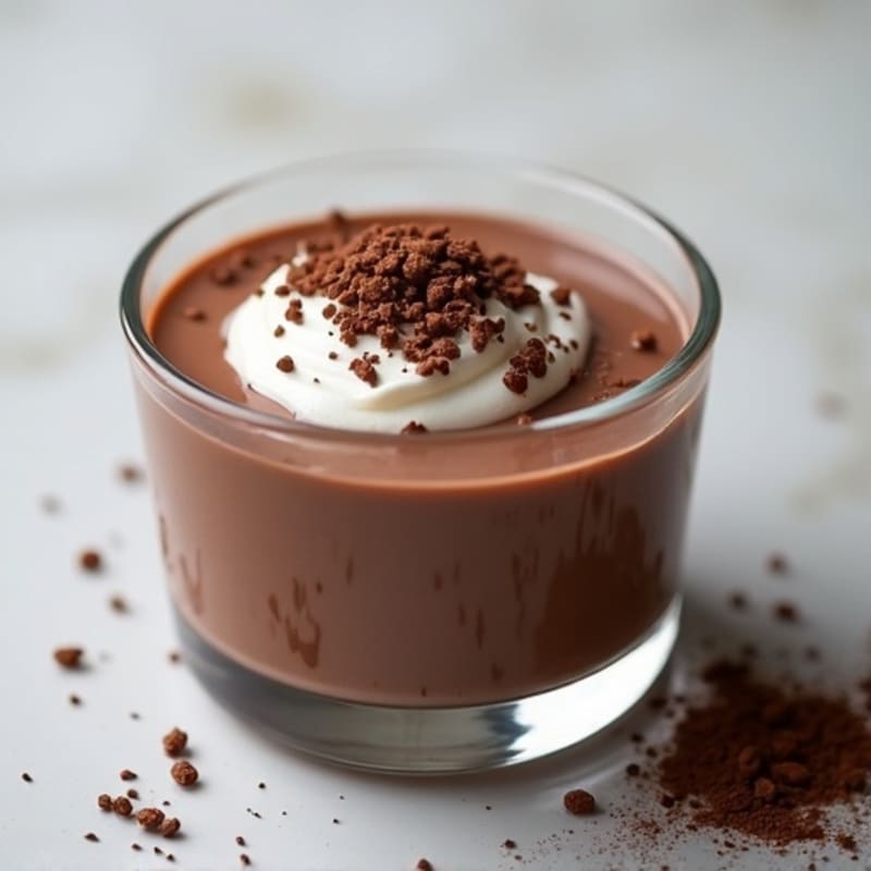 Silky Chocolate Protein Pudding with Greek Yogurt