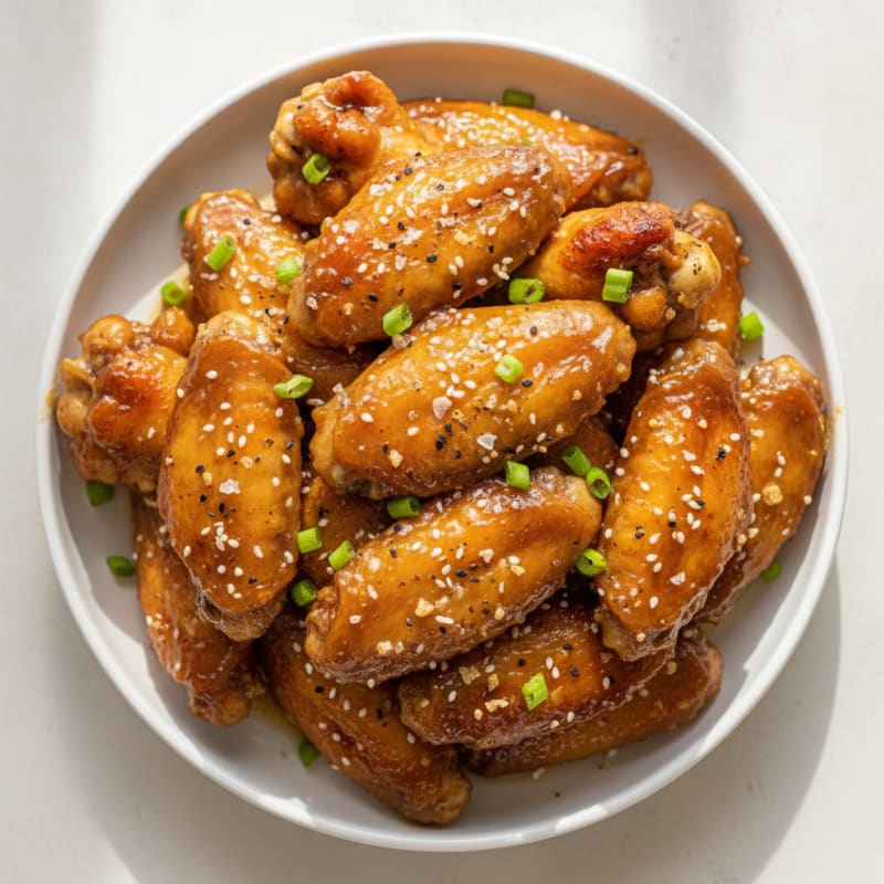 Honey-Garlic Glazed Chicken Wings