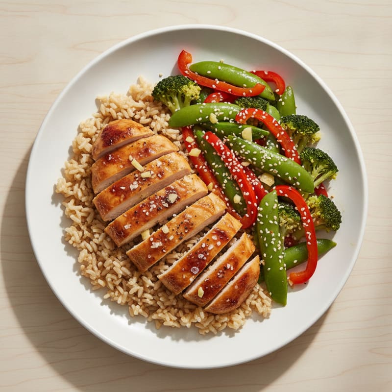 Teriyaki Chicken with Sesame Vegetables