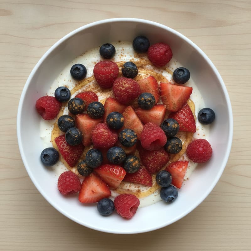 Berry Medley Greek Yogurt Bowl