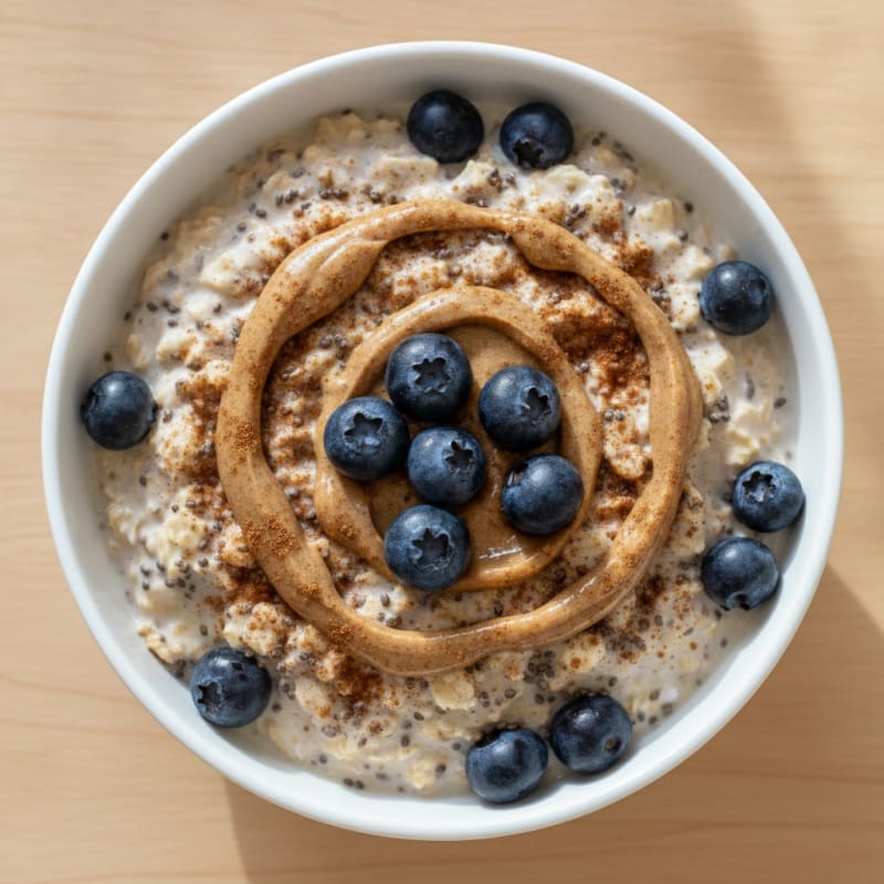 Berry Chia Overnight Oats with Yogurt