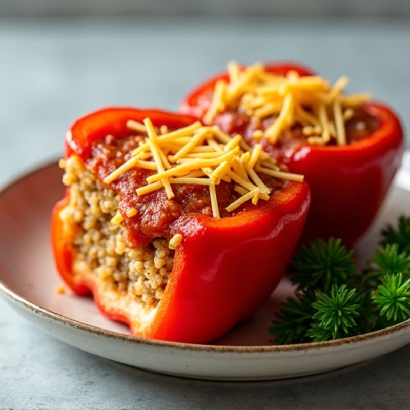 Protein-Packed Turkey and Quinoa Stuffed Bell Peppers