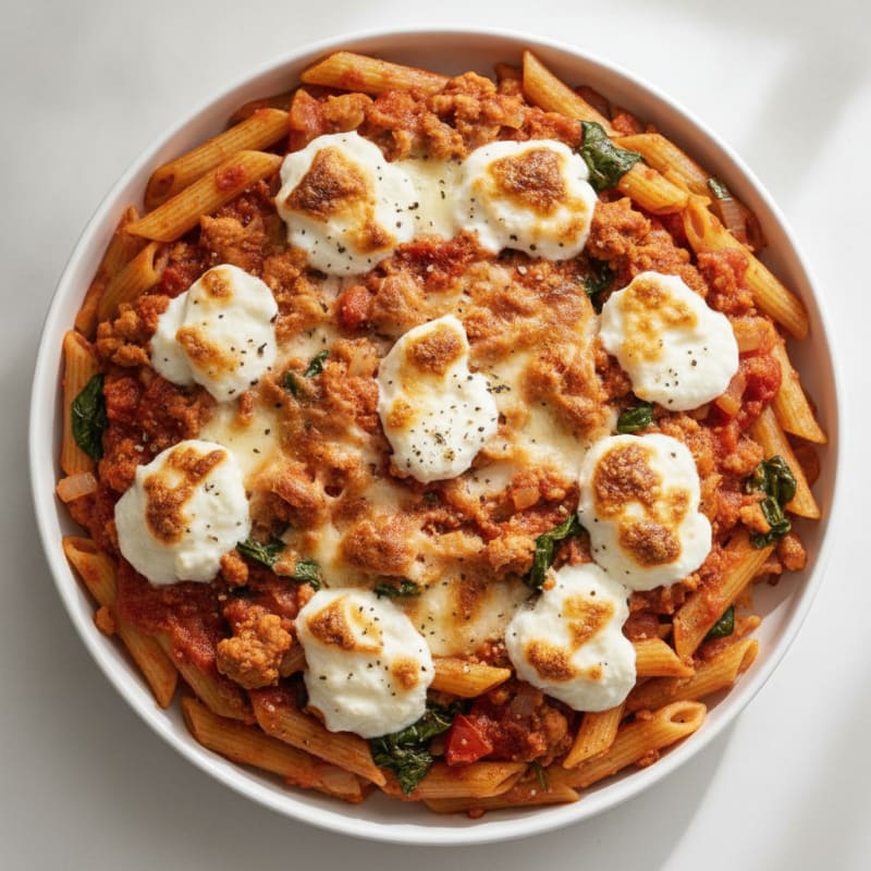Classic Baked Ziti with Ricotta