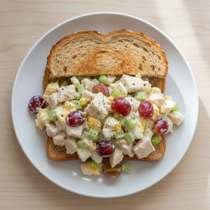 Chicken Salad Sandwich with Grapes