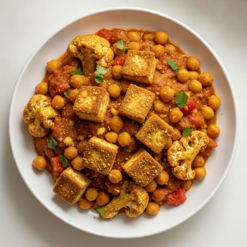 Roasted Vegetable and Chickpea Curry