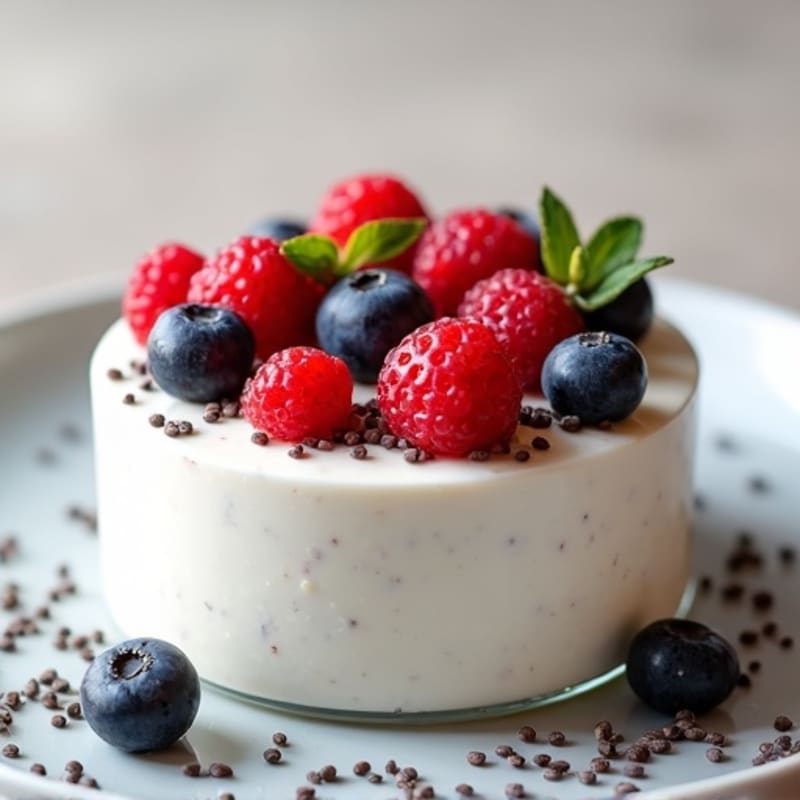 Silky Greek Yogurt Protein Mousse with Fresh Berries
