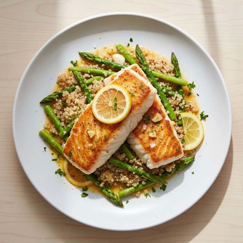 Golden Pan-Seared Cod with Zesty Lemon