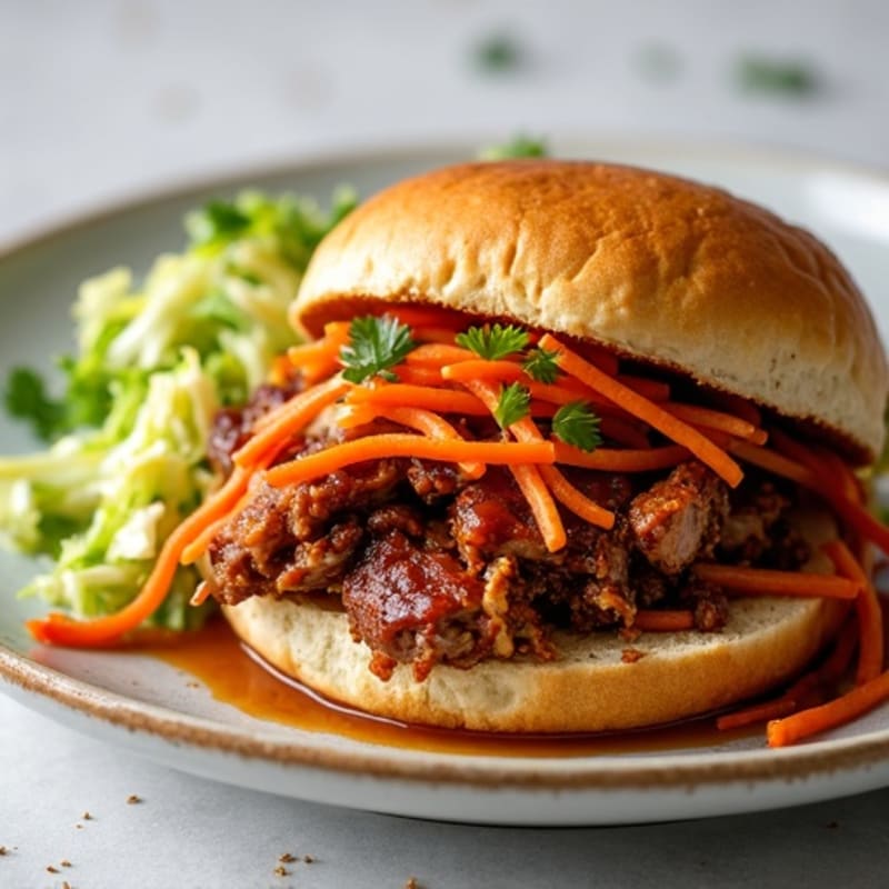 Lean BBQ Pulled Pork with Crunchy Slaw