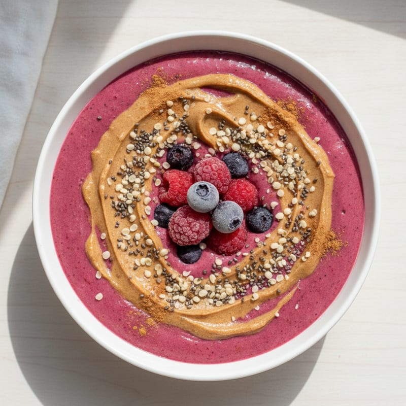 Almond Milk Berry Smoothie Bowl