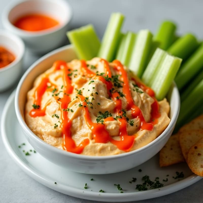 Creamy Greek Yogurt Buffalo Chicken Dip