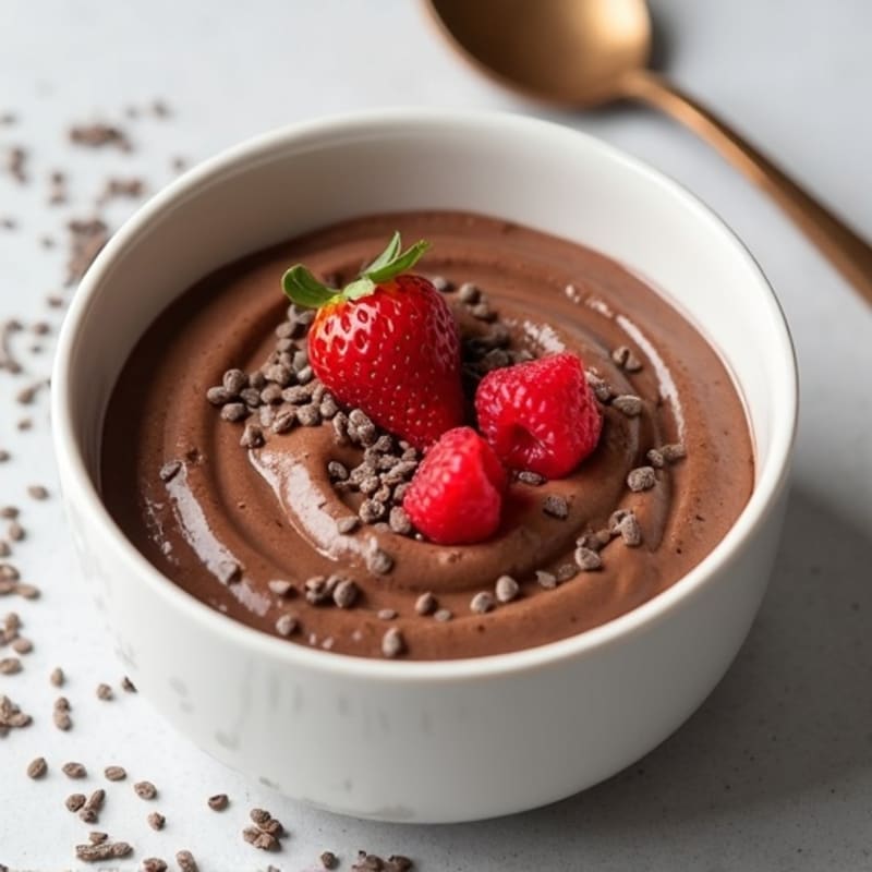 Silky Chocolate Protein Pudding with Greek Yogurt