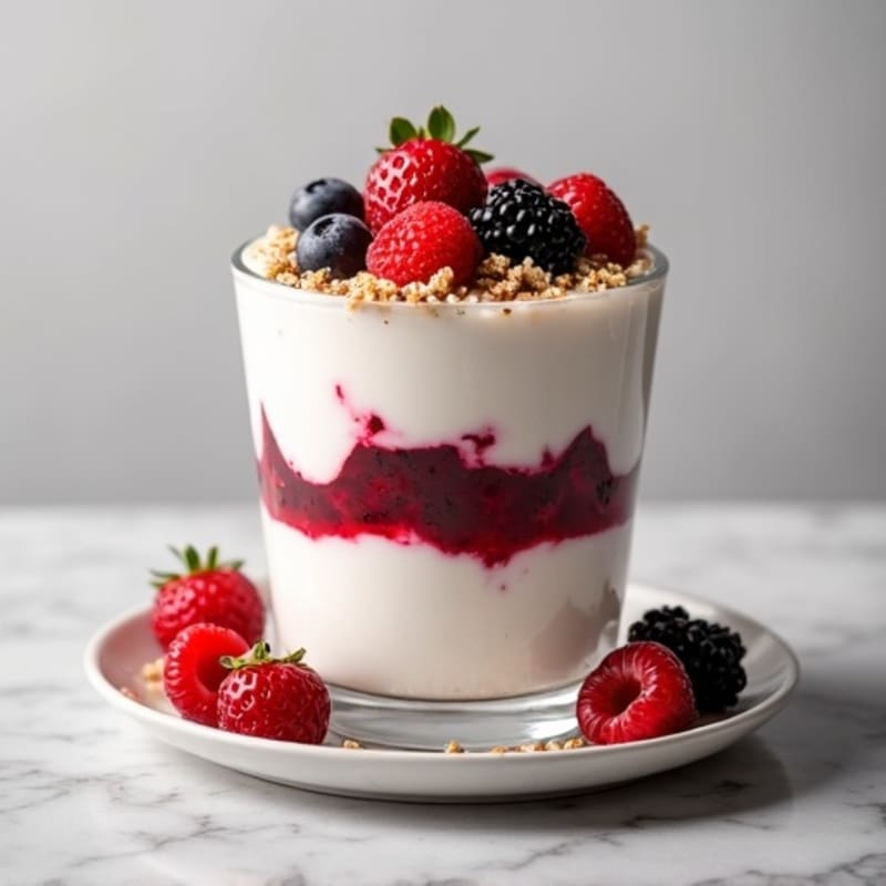 Creamy Greek Yogurt Protein Parfait with Mixed Berries