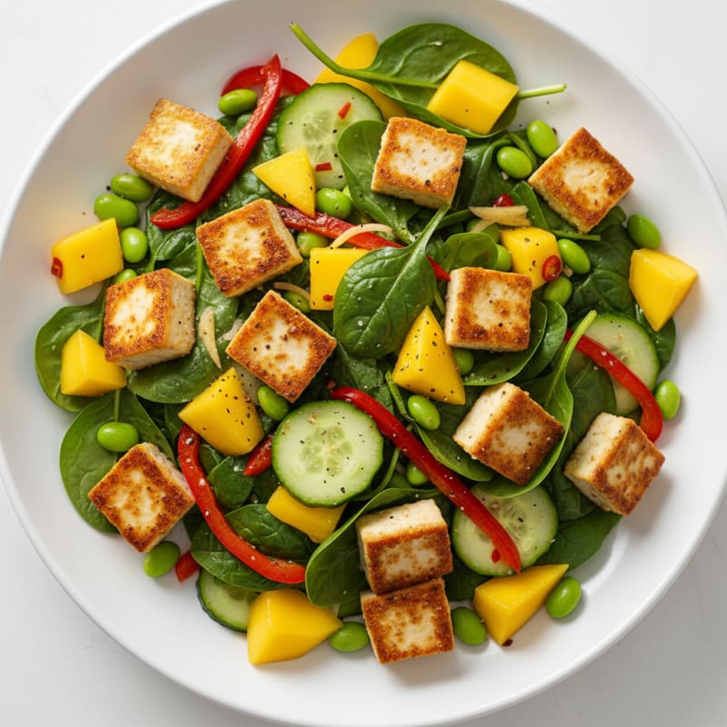Thai Chili Tofu Mango Salad