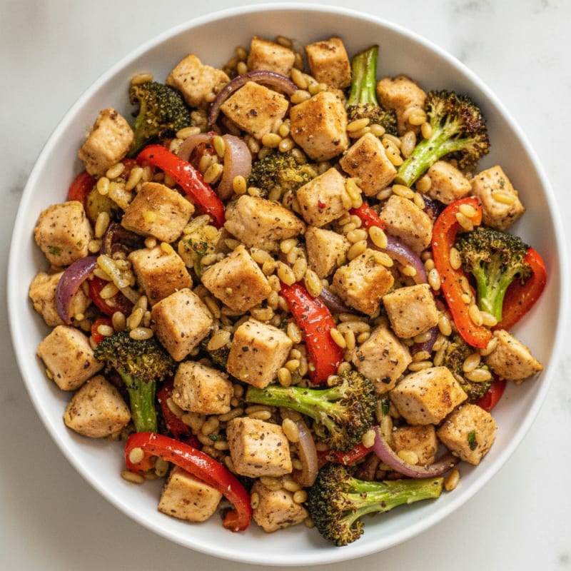 Roasted Vegetable Farro Bowl