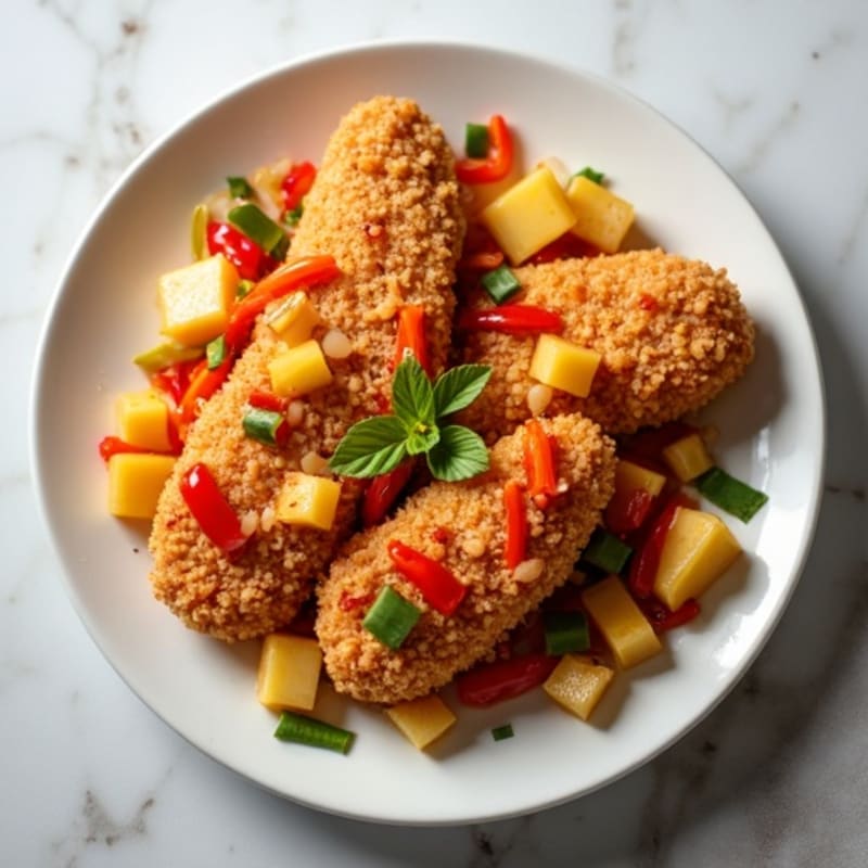 Crispy Baked Sweet and Sour Chicken