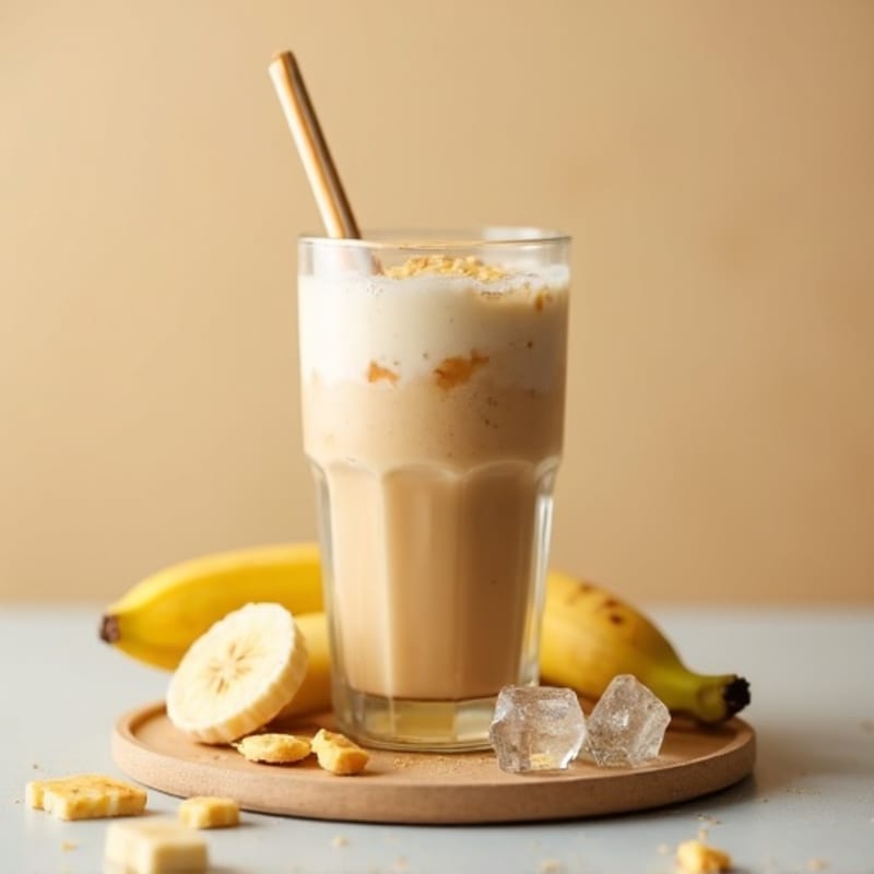 Banana Yogurt Protein Shake with Coffee